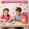4E's Novelty 28 Pcs Valentines Mailbox with Cards for Kids - DIY Valentine Card Mailbox Envelope Design Box Kit Gift Party Favors with 28 Cards, Valentines Boxes for Kids Fun for Classroom Exchange